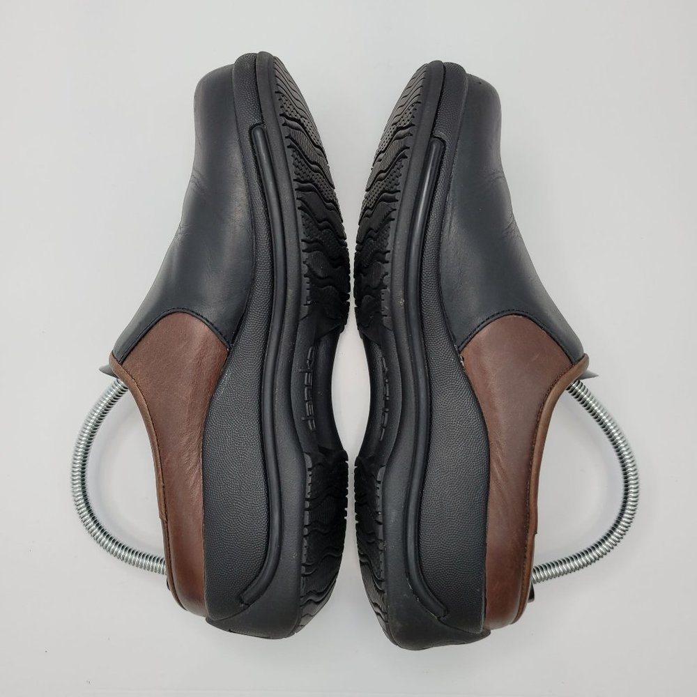 Dansko Clog Women's Leather Slip On Black Brown 4041-020200 US 10 EU 41 - Picture 6 of 8